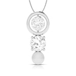 Load image into Gallery viewer, Designer Platinum with Diamond Solitaire Pendant Set for Women JL PT PE 78A
