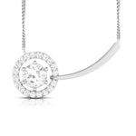 Load image into Gallery viewer, Designer Platinum with Diamond Solitaire Pendant Set for Women JL PT PE 78B
