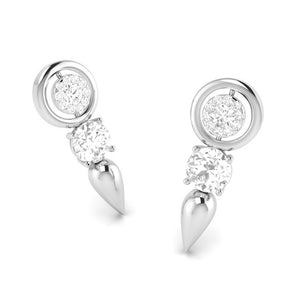 Designer Platinum with Diamond Solitaire Pendant Set JL PT PE 78E