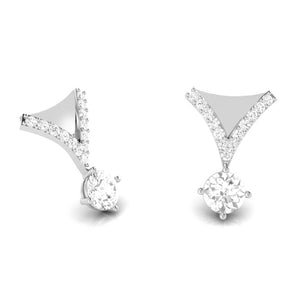 Designer Platinum with Diamond Solitaire Pendant Set for Women JL PT PE 78H   Jewelove.US