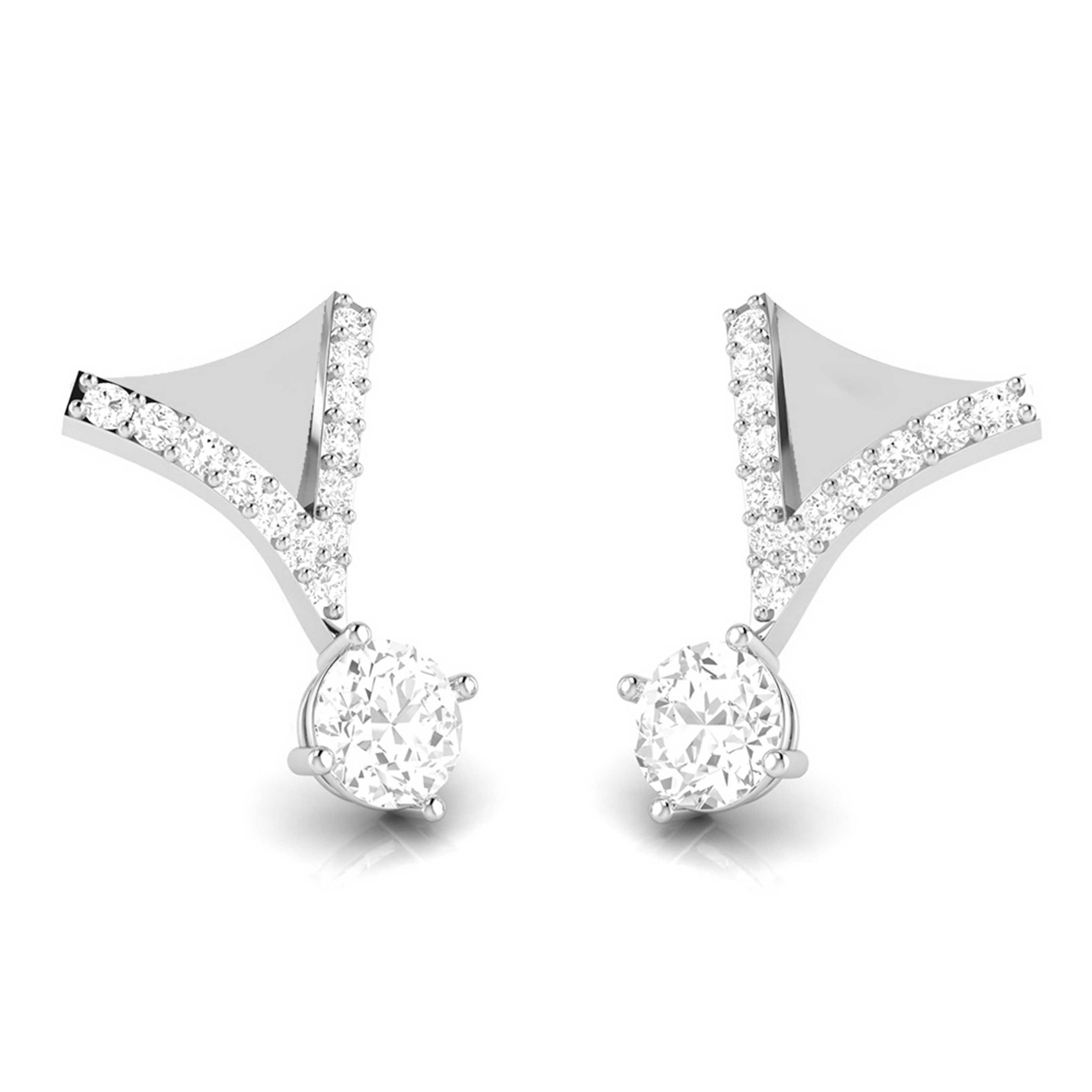Designer Platinum with Diamond Solitaire Pendant Set for Women JL PT PE 78H   Jewelove.US