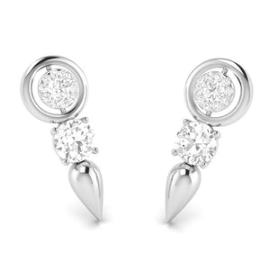 Designer Platinum with Diamond Solitaire Pendant Set JL PT PE 78E