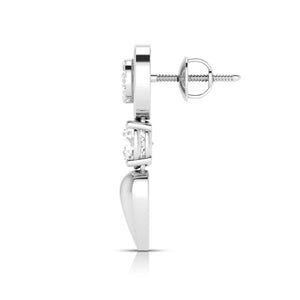 Designer Platinum with Diamond Solitaire Pendant Set JL PT PE 78E