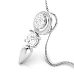 Load image into Gallery viewer, Designer Platinum with Diamond Solitaire Pendant Set JL PT PE 78E
