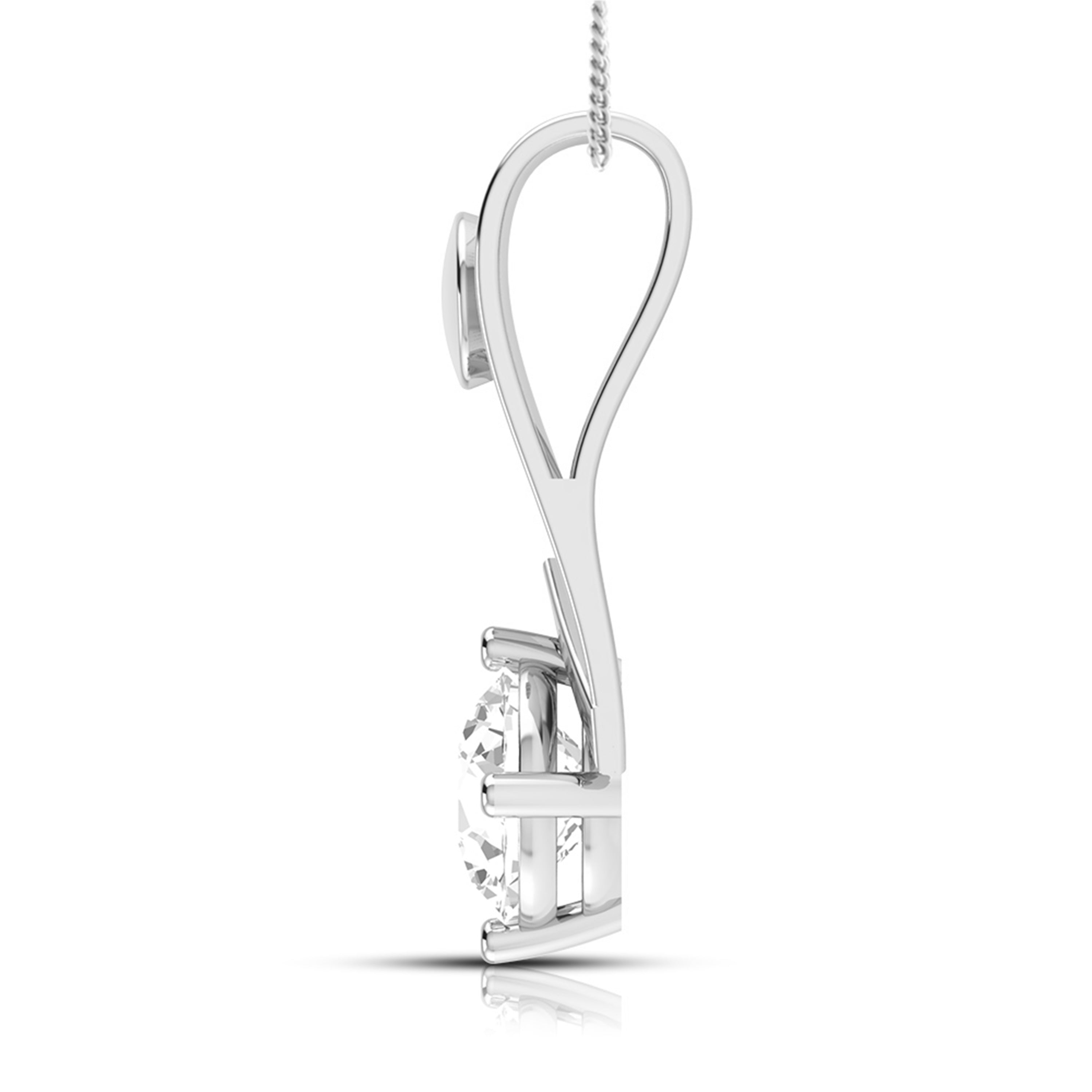 Designer Platinum with Solitaire Pendant Set for Women JL PT PE 78F