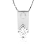 Load image into Gallery viewer, Designer Platinum with Solitaire Pendant Set for Women JL PT PE 78F
