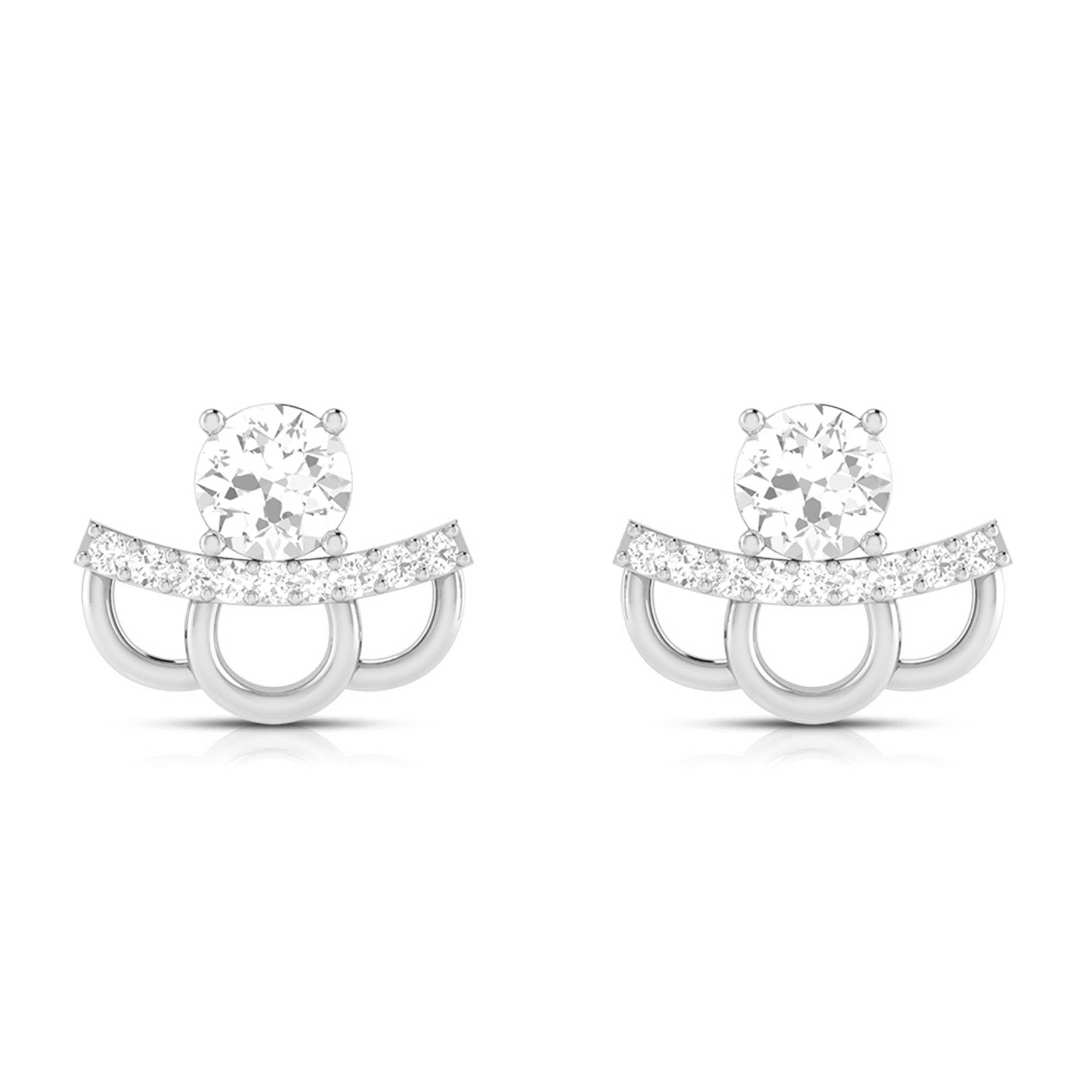 Designer Platinum with Solitaire Pendant Set for Women JL PT PE 79A  Earrings Jewelove.US
