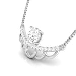 Load image into Gallery viewer, Designer Platinum with Solitaire Pendant Set for Women JL PT PE 79A
