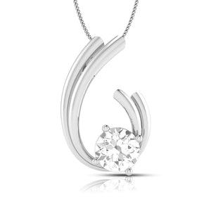 Platinum Solitaire Pendant Set for Women JL PT PE 79C