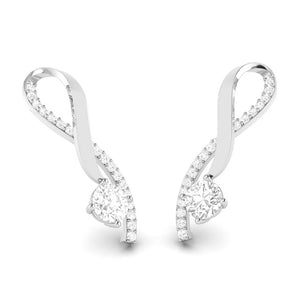 Designer Platinum with Diamond Solitaire Pendant Set for Women JL PT PE 79D  Earrings Jewelove.US