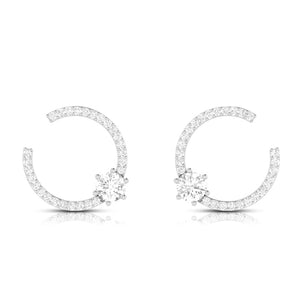 Designer Platinum with Diamond Solitaire Pendant Set JL PT PE 79F