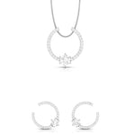 Load image into Gallery viewer, Designer Platinum with Diamond Solitaire Pendant Set JL PT PE 79F
