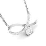 Load image into Gallery viewer, Designer Platinum with Diamond Solitaire Pendant Set JL PT PE 79G   Jewelove.US
