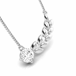 Designer Platinum with Diamond Solitaire Pendant Set for Women JL PT PE 79H