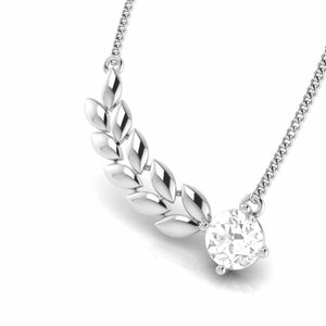 Designer Platinum with Diamond Solitaire Pendant Set for Women JL PT PE 79H