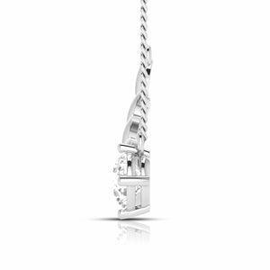Designer Platinum with Diamond Solitaire Pendant Set for Women JL PT PE 79H