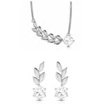 Load image into Gallery viewer, Designer Platinum with Diamond Solitaire Pendant Set for Women JL PT PE 79H

