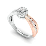 Load image into Gallery viewer, Platinum &amp; Rose Gold Couple Rings with Diamonds JL PT 998-RG   Jewelove
