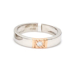 Load image into Gallery viewer, Designer Diamond Platinum Rose Gold Couple Rings JL PT 1133  Women-s-Band-only Jewelove.US
