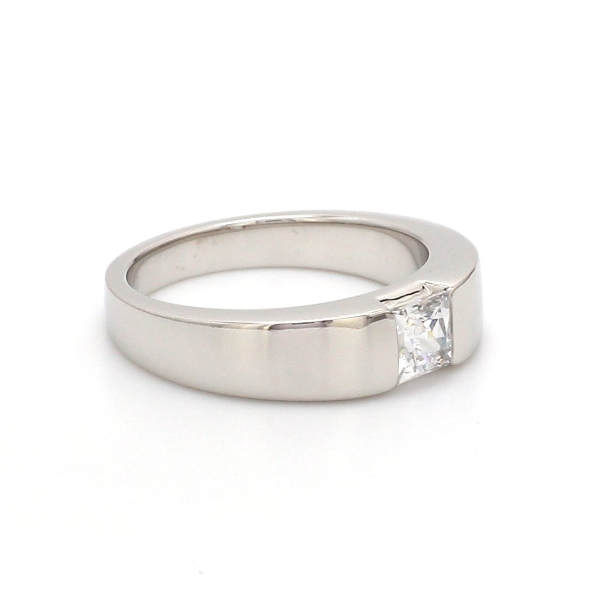 Customised Platinum Ring with AD