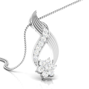 Designer Platinum with Diamond Pendant Set JL PT P BT 81-D