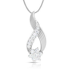 Designer Platinum with Diamond Pendant Set JL PT P BT 81-D