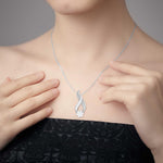 Load image into Gallery viewer, Designer Platinum with Diamond Pendant Set JL PT P BT 81-D
