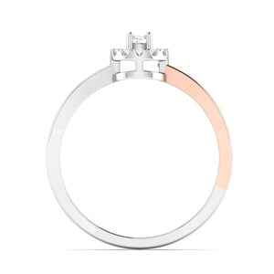 Platinum & Rose Gold Couple Rings with Diamonds JL PT 998-RG   Jewelove
