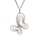 Load and play video in Gallery viewer, Butterfly Platinum Pendant with Diamonds JL PT P 8109
