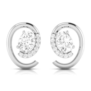 Platinum with Diamond Solitaire Pendant Set for Women JL PT PE 82A  Earrings Jewelove.US
