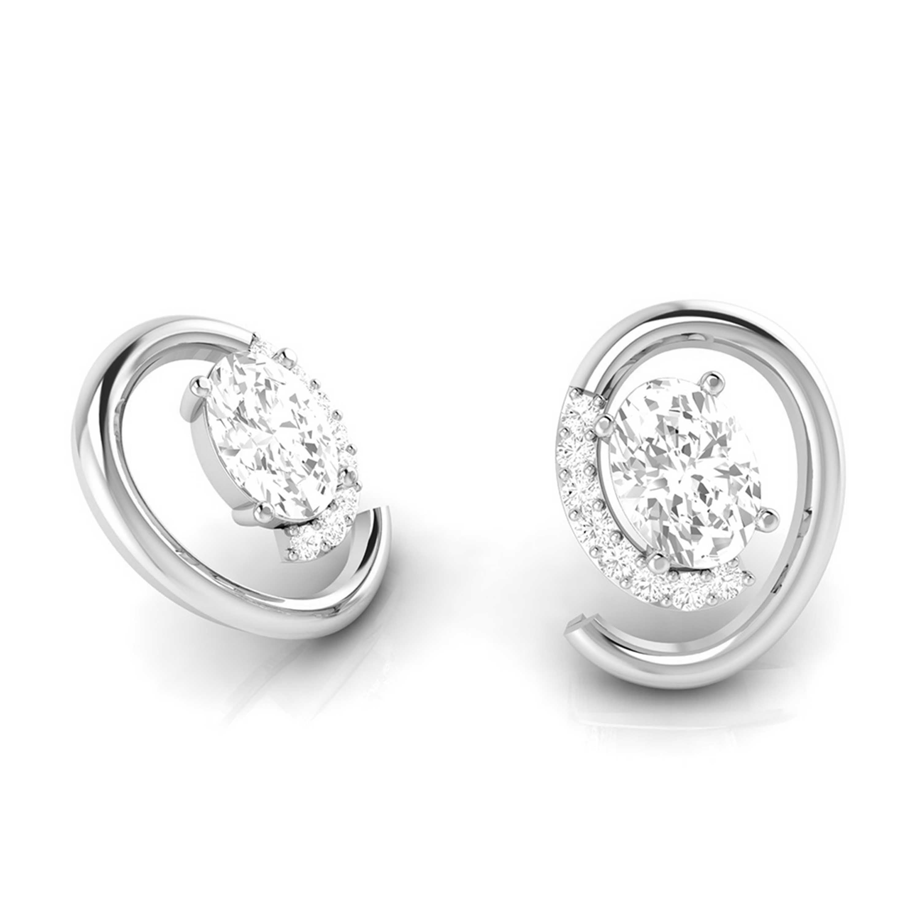Platinum with Diamond Solitaire Pendant Set for Women JL PT PE 82A