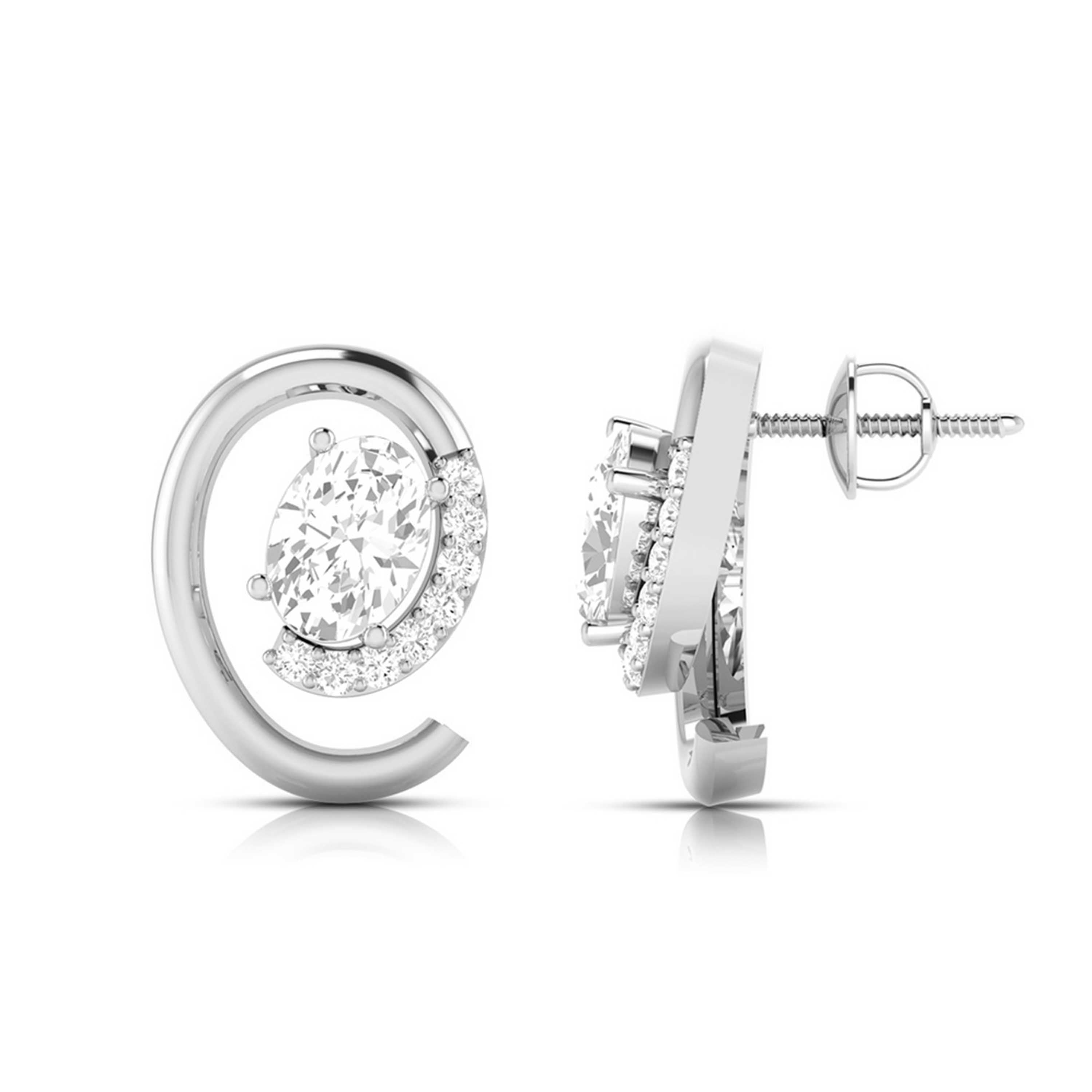 Platinum with Diamond Solitaire Pendant Set for Women JL PT PE 82A   Jewelove.US