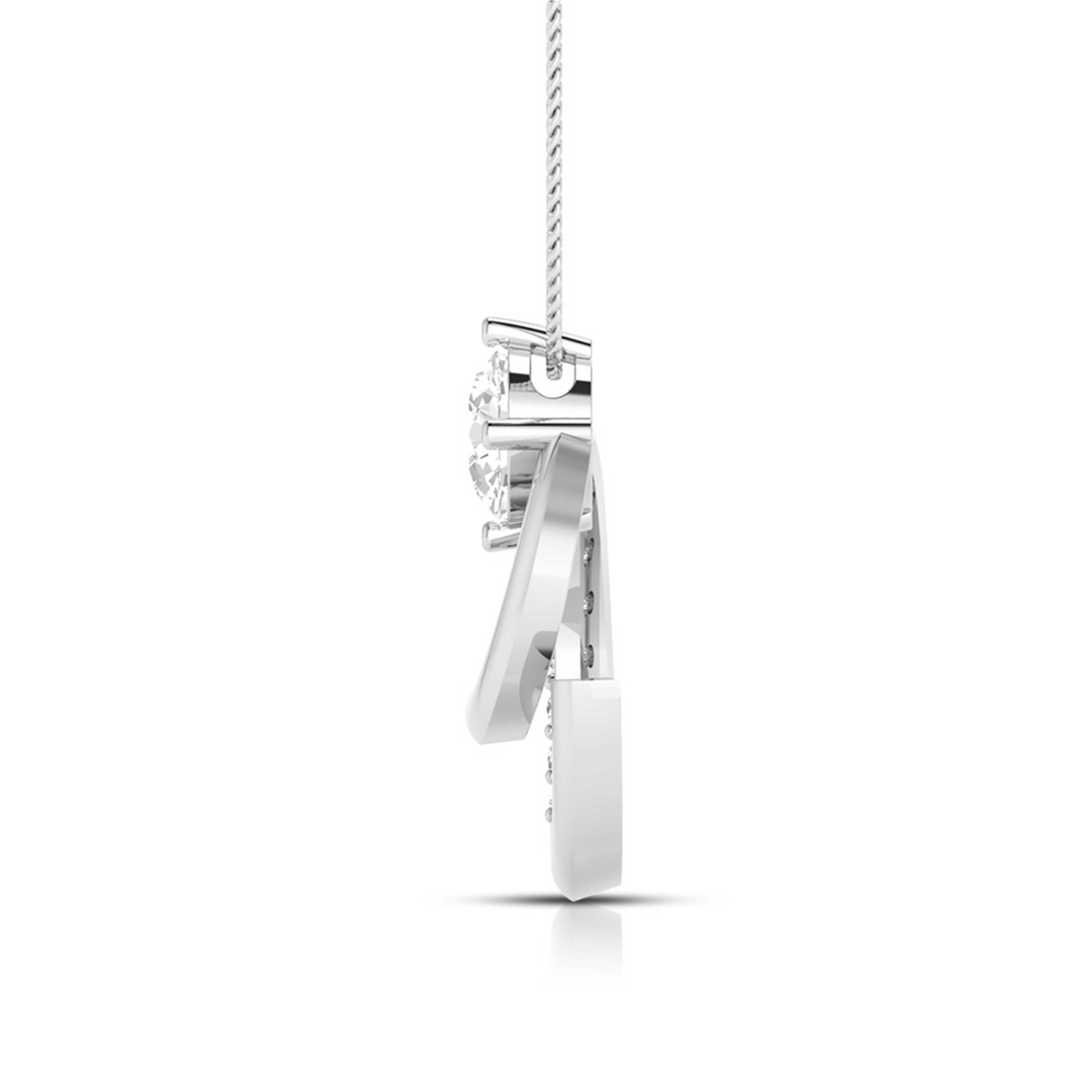 Designer Platinum Diamond Solitaire Pendant Set for Women JL PT PE 82C
