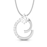 Load image into Gallery viewer, Designer Platinum Diamond Solitaire Pendant Set for Women JL PT PE 82C

