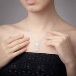 Load image into Gallery viewer, Designer Platinum Diamond Solitaire Pendant Set for Women JL PT PE 82C   Jewelove.US
