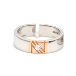 Load image into Gallery viewer, Designer Diamond Platinum Rose Gold Couple Rings JL PT 1133  Men-s-Ring-only Jewelove.US
