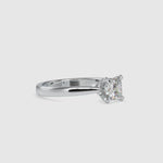 Load and play video in Gallery viewer, 0.50cts. Princess Cut Diamond Solitaire Platinum Engagement Ring JL PT 0065
