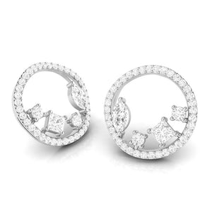 Designer Platinum with Diamond Solitaire Pendant Set for Women JL PT PE 84A   Jewelove.US