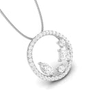Load image into Gallery viewer, Designer Platinum with Diamond Solitaire Pendant Set for Women JL PT PE 84A
