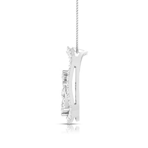 Designer Platinum with Diamond Solitaire Pendant Set for Women JL PT PE 84A   Jewelove.US