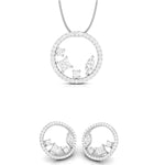 Load image into Gallery viewer, Designer Platinum with Diamond Solitaire Pendant Set for Women JL PT PE 84A
