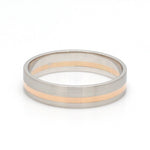 Load image into Gallery viewer, Platinum Ring with a Rose Gold Streak JL PT 1003
