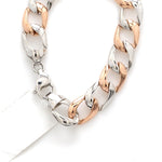 Load image into Gallery viewer, Heavy Platinum &amp; Rose Gold Chain for Men JL PT CH 1003   Jewelove.US
