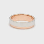 Load and play video in Gallery viewer, Platinum Love Bands with Rose Gold Step JL PT 925-A
