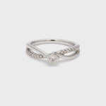 Load and play video in Gallery viewer, 15-Pointer Platinum Solitaire Ring with a Twist JL PT 675

