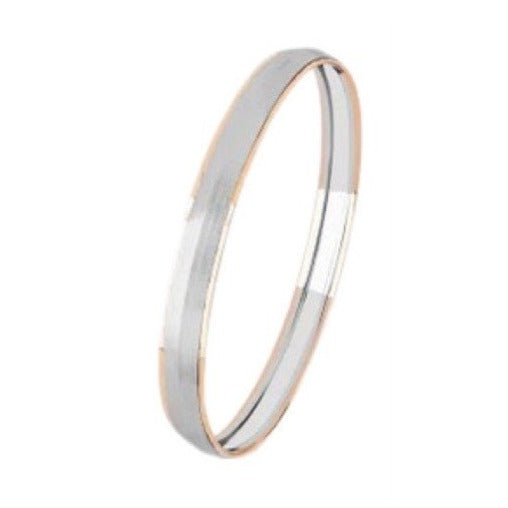 Platinum and Rose Gold Kada for Men JL PTB 847   Jewelove.US