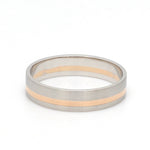 Load image into Gallery viewer, Platinum Ring with a Rose Gold Streak JL PT 1003
