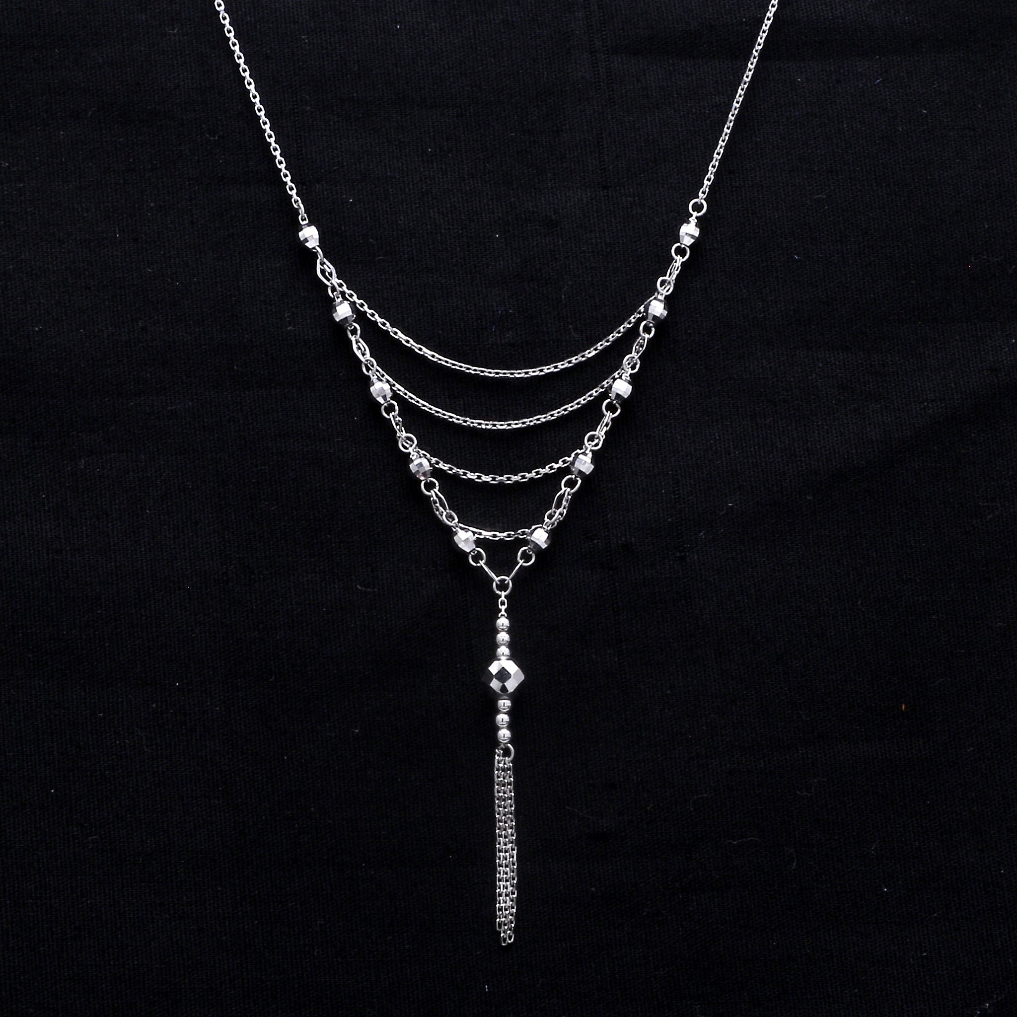 Briolette Diamond and Platinum Necklace - Turgeon Raine