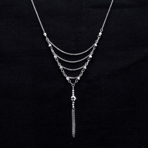 Japanese Platinum Diamond Cut Balls Necklace Chain for Women JL PT CH 204   Jewelove.US