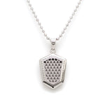 Load image into Gallery viewer, Plain Platinum Name Engraving Two-Sided Pendant in Platinum JL PT P 222   Jewelove.US
